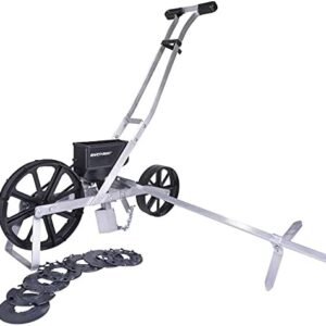 EarthWay 1001-B Precision Garden Seeder Row Planter with Interchangeable 7 Seed Plates and Row Marker; Plants Hemp, Corn, Vegetables, Etc for Small Gardens