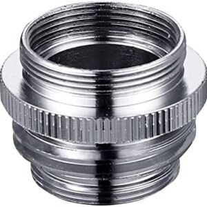 Multi-Thread Garden Hose Adapter, Kitchen Sink Faucet Adapter to Garden Hose, Brass Aerator Adapter for Male to Male and Female to Male, Chrome Plated
