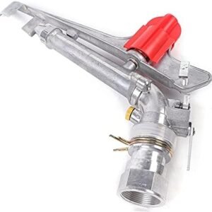 Water Sprinkler for Irrigation, 1.97in Bore 360° Adjustable Irrigation Spray Gun, 65-80m Large Impact Area, Sprinkler Head Water Irrigation System for Farm, Yard, Garden, Lawn