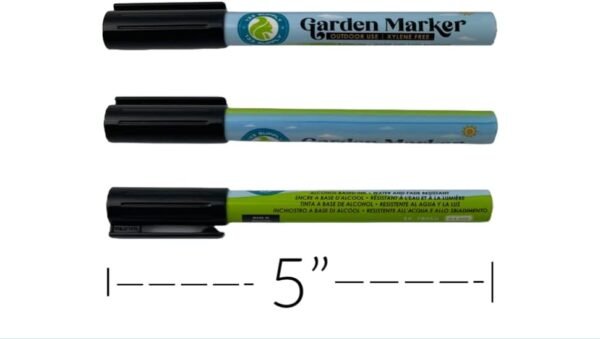 2 Pack Garden Marker Pen Permanent Markers Black (UV Fade Resistant Marker Pens for Plant Markers Garden Markers Waterproof Pen Black Markers Outdoor Marker for Garden Plant Labels 0.8mm) - Image 7