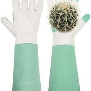 HANDLANDY Long Garden Gloves Thorn Proof for Women & Men, Rose Pruning Gauntlet Gloves, Best Protection Tool for Gardener