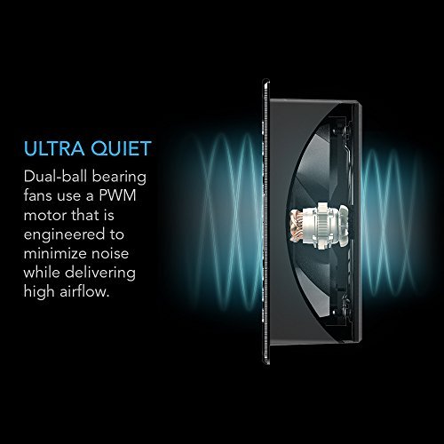 AC Infinity AIRFRAME T7 Black, High-Airflow Cooling Fan System 17", Exhaust Airflow, for AV Equipment Rooms, Closets, and Enclosures - Image 4