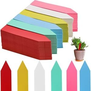 Foraineam 600 Pcs 4 Inches Plant Labels 6 Colors Plastic Waterproof Plant Tags Nursery Garden Labels Pot Marker Garden Stake Tags