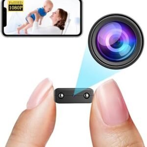 Rettru Smallest Spy Camera,Hidden Camera,HD1080P Wireless WiFi Cameras for Home Security Camera with Night Vision,AI Human Motion Detection,Cloud Storage,Remote Viewing for Security iOS Android APP