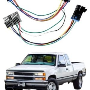 16233143 9378815, 1572548 A/C Heater Climate Temperature Control Adapter Wire Harness Fit for 1995 Chevy Silverado Without Rear DEFROST Option (Convert 1996-1999 Unit in Your 1995 Vehicle)