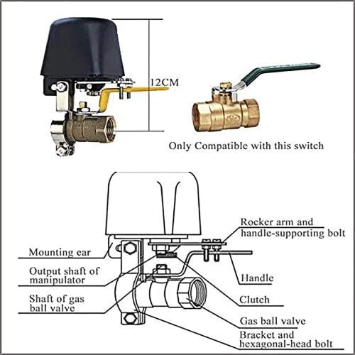 Zigbee Water Valve, Tuya Smart Water Valve Shutoff, Automatic Ball Valve Watering Timer, Sprinkler Controller, Compatible with Alexa and Google Assistant and App iOS/Android, Wireless Remote Control - Image 2