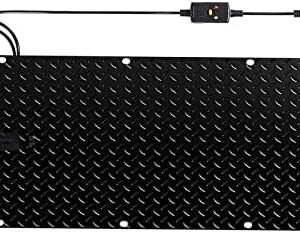 Heated Snow Melting Half Walkway Mat, Heated Snow&Ice Melting Stair Mat, Outdoor No Slip Heated Door Mat, No More Shoveling, Salting and Slipping, for Entran(Size:20 in * 30 in (50.8 cm * 76.2 cm) ( C