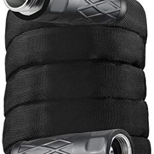 Bionic Force Garden Hose – Flexible, Lightweight Heavy-Duty Garden Hose made of High Performance MXZ-7 Fiber with Crush Resistant Aluminum Fittings - 3/4 in. Dia. x 50 ft., As Seen on TV