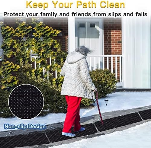 Anti-Slip Heated Outdoor Mat with Power Cord, Snow Melting Mats, Ideal for Snowy Paths to Hot Tubs - Image 3