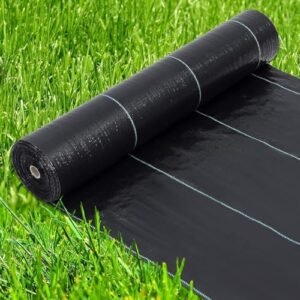 6.5ft X 330ft Weed Barrier Landscape Fabric Heavy Duty, Premium 3.2 oz Ground Cover Weed Block Gardening Mat, Easy Setup & Superior Weed Control, for Erosion Control, Weed Barrier