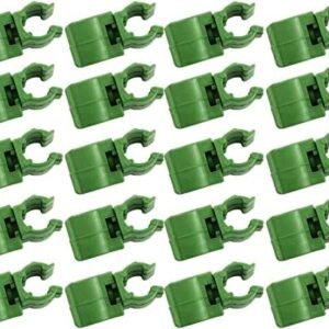 8mm Adjustable Plant Trellis Connector Clip, Green Climbing Rattan Stent Accessories Rotatable Universal Plant Connector Stake Clip Garden Orchard Tomato Cage 20PCS (8MM) (8MM 11MM 16MM 20MM)