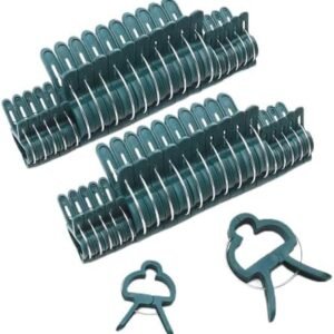 Sago Brothers 40 PCS Plant Clips Garden Clips for Tomato Cage, Tomatoes Clips Plant Support Clips for Bamboo Stakes, Climbing Plants, Vines, Gentle Plant & Flower Trellis Clips for Plant Stalks, Stems