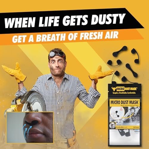 Dust Mask for Nose - Nose Filter Dust Blocker, Disposable Breathable Woodworking, Lawn Mowing, Construction - Image 5