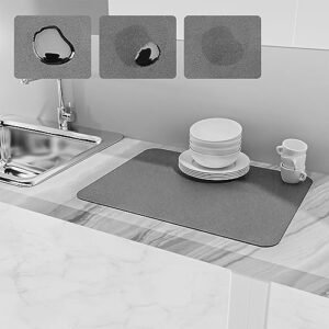 SXhyf Coffee Mat - Kitchen Super Absorbent Draining Mat, Dish Drying Mat for Kitchen Counter, Dish Drying Pad, Drying Matt Kitchen Counter, Dish Drying Mat Drainer Mat