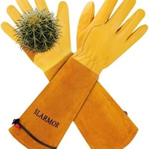 Long-Gardening-Gloves Women/Men - Thorn proof Rose Pruning Heavy Duty Gauntlet