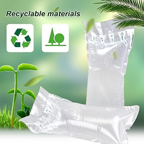 400 Count Air Pillows for Shipping with Pump Packing Boxes Void Filler Inflatable Bubble Packaging Air Bags, Recyclable Packing Materials for Moving, Purse Suffers for Shape Alternative to Peanuts - Image 7