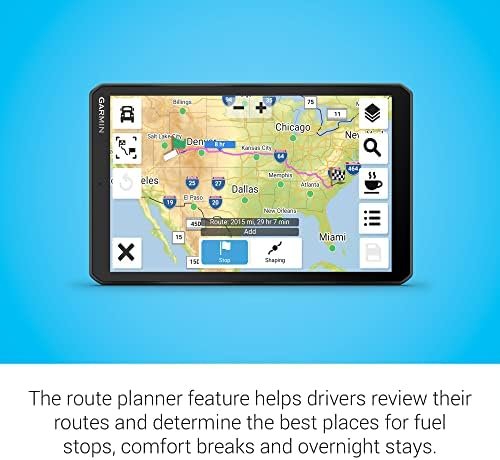 Garmin dēzl™ OTR810, Large, Easy-to-Read 8” GPS Truck Navigator, Custom Truck Routing, High-Resolution Birdseye Satellite Imagery, Directory of Truck & Trailer Services, Black - Image 6