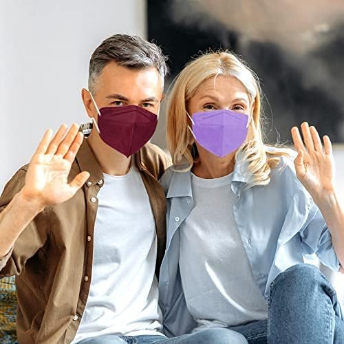 KN95 Face Masks 50 Pack 5-Ply Breathable Safety Respirator Multicolor Cup Dust Disposable KN95 Mask - Image 7