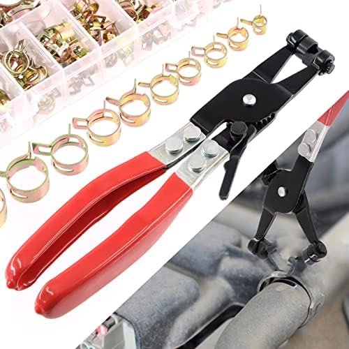 Swpeet 121Pcs 7-22mm Spring Band Hose Clamps with Swivel Flat Band Fuel Hose Clamp Plier Assortment Kit, Silicone Vacuum Hose Action Pipe Clamp Low Pressure Air Clip Clamp for Hose Clamps - Image 7