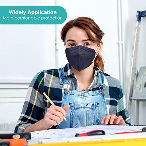 KN95 Face Masks 50 Pack 5-Ply Breathable Safety Respirator Multicolor Cup Dust Disposable KN95 Mask - Image 6