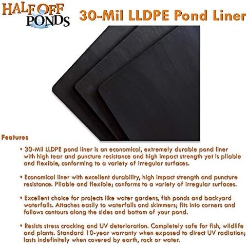 HALF OFF PONDS - 25 ft. x 35 ft. 30-Mil LLDPE Pond Liner for Ponds, Lakes and Retention Basins - Image 3