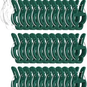30 Pcs trumpet 1 inch Plant Support Clips,Flower and Vine,Garden Tomato Plant Support Clips for Supporting Stems,Vines Grow Upright Climbing,Tool for Straightening,Tomato Cage,Trellis.
