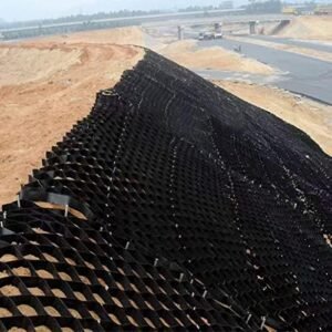 Locker Hillside Erosion Control, Geogrid Ground Gravel Grid for Plants On A Slope/Driveway/Walkway, Reinforcement Terracing System 2 Inch Paving Mesh