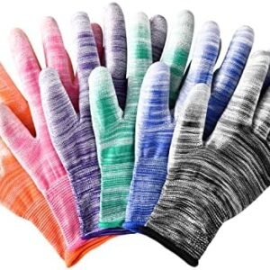 6 Pairs Gardening Gloves for Women Men Breathable Work Gloves Garden Gloves with Super Grip, Multi-purposes Gloves