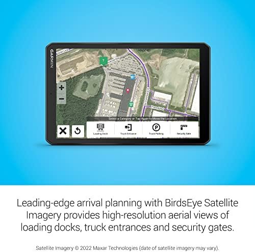 Garmin dēzl™ OTR810, Large, Easy-to-Read 8” GPS Truck Navigator, Custom Truck Routing, High-Resolution Birdseye Satellite Imagery, Directory of Truck & Trailer Services, Black - Image 5