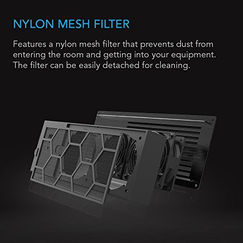 AC Infinity AIRFRAME T7 Black, High-Airflow Cooling Fan System 17", Exhaust Airflow, for AV Equipment Rooms, Closets, and Enclosures - Image 5