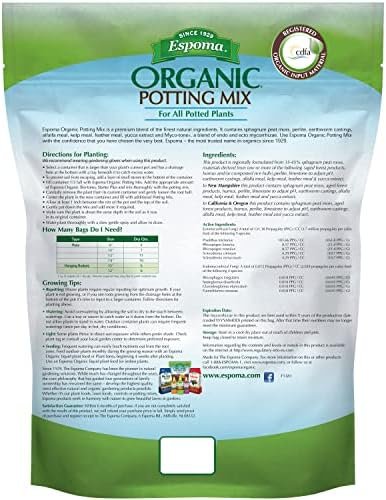 Espoma Organic Potting Soil Mix - All Natural Potting Mix For All Indoor & Outdoor Containers Including Herbs & Vegetables. For Organic Gardening, 4qt. bag. Pack of 1 - Image 2