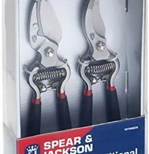 Spear & Jackson CUTTINGSET8 Traditional Bypass & Anvil Pruner/Secateur Set