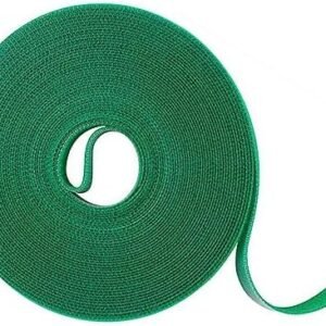 Kecoya 32.8 Feet Garden Tie Green Tape for Plant Soft Garden Tape Plant Ties, 1/2'' Wide Reusable Garden Tape Plant Support for Climbing Plants, Flowers, Vine, Tomato Ties Adjustable.
