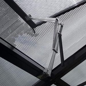 Automatic Greenhouse Vent Opener with Two Springs Solar Powered Auto Window Opener for Hothouse&Cold Frame Greenhouse Acessories-Lifts 15.4 Lbs