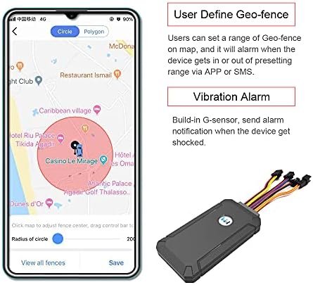 GPS Tracker for Vehicle,No Monthly Fee,GS05 3G Multiple Ports-SOS Button-Microphone - Remotely Voice Monitoring for Car Rental, Loan Vehicles, Fleet Management Industries - Image 4