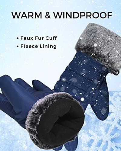 accsa Women Winter Waterproof Snow Gloves 3M Thinsulate Warm Windproof Ski Gloves for Women - Image 4