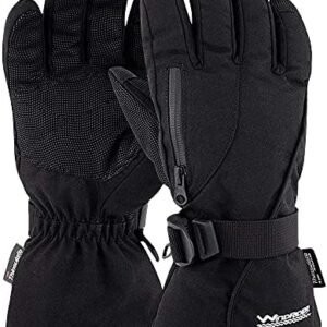 WindRider Rugged Waterproof Winter Gloves | Touchscreen Compatible | Cordura Shell, Thinsulate Insulation | Ice Fishing, Skiing, Sledding, Snowboard | for Women or Men
