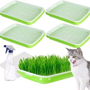 NATGAI Seed Sprouter Tray, 5 Pack Seed Germination Tray BPA Free Nursery Tray for Seedling Planting Great for Garden Home Office (5 Pack)