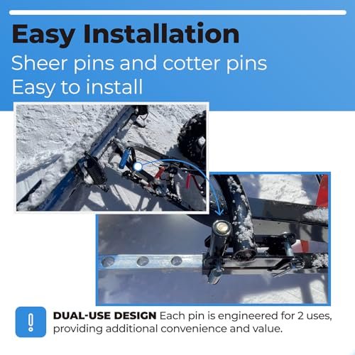 2205063 Shear Pin Compatible with Polaris ATV 2015-2019 Sportsman fits Polaris ATVs Snow Plow Glacier plow Parts for Snow Plow Glacier Pro Replacement Accessories - Gold (4pcs) - Image 6