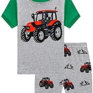 KikizYe Boys Short Sleeve Pajamas Kids Summer Pjs Children pajamas