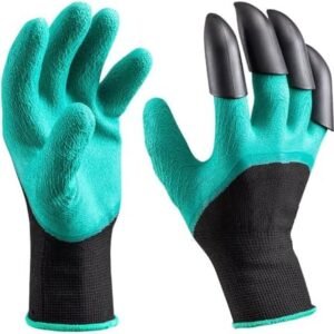 Gardening Digging Planting Tools Lawn Care 4 Claws Gloves