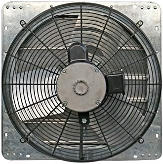 iLiving - 18" Wall Mounted Shutter Exhaust Fan - Automatic Shutter - Single Speed - Vent Fan For Home Attic, Shed, or Garage Ventilation, 3852 CFM, 5800 SQF Coverage Area, Silver (ILG8SF18S) - Image 3