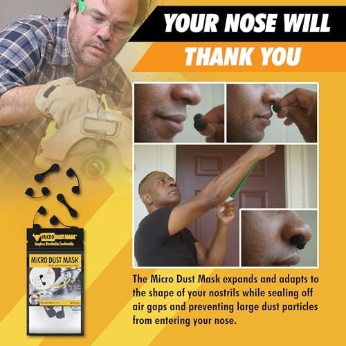 Dust Mask for Nose - Nose Filter Dust Blocker, Disposable Breathable Woodworking, Lawn Mowing, Construction - Image 6