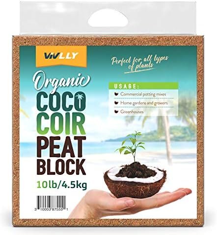 Organic Coco Coir Brick, Natural Seed Starter with Low EC and pH Balance, Enhance Root Growth in Herbs, Flowers, and House Plants, Organic with High Expansion - by Vivlly (10, Pounds) - Image 9