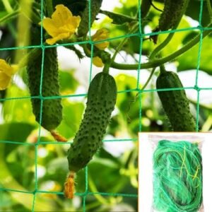 Trellis Netting 16.4x6.6 Ft Heavy Duty Garden Trellis Netting for Climbing Plants Outdoor Plant Netting for Cucumber, Tomato, 27 Strands Nylon with 4x4 Inch Mesh Grow Netting for Fruits, Vegetables