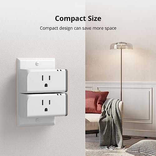S31 Smart Plug with Energy Monitoring, WiFi Outlet 15A Remote Control, That Work Alexa, Google Home & IFTTT, ETL Certified, NO Hub Required, 2.4GHz Wi-Fi Only(2-Pack) White - Image 8