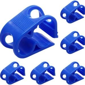 6Pcs Siphon Hose Clamp, Flow Control Clamp Adjustable Tube Clamp Plastic Tubing Clamps, Blue