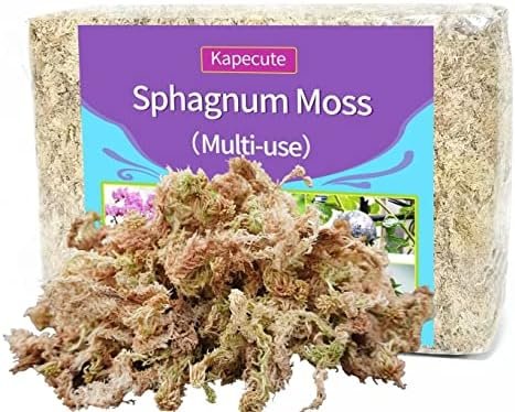 Sphagnum Moss 1.2 lb Perfect for DIY Moss Pole, Great Potting Mix for Indoor Plants, Help with Maintain Humidity