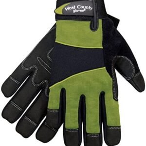 West County Women's Gloves -Work Gloves with Four-Way Spandex Backing