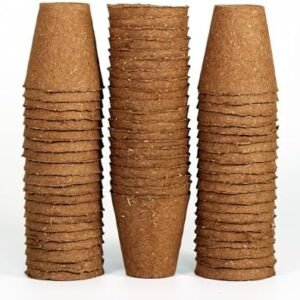 Daniel's Plants 3" Naked Pots | Natural Plantable Pots for Starting Seeds | OMRI-Listed Biodegradable | Earth Freindly no Peat | 60 Pack 3 Inch Round